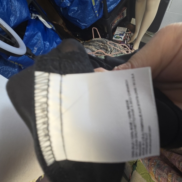 Amour Vert Black Swiss Dot Silk Short Sleeve Blouse Usa - Picture 7 of 7